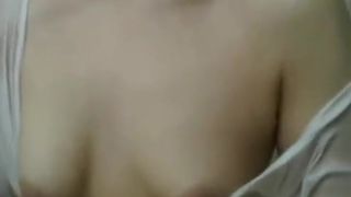 Korean girl taking a shower