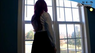 Senpai fingers herself for you