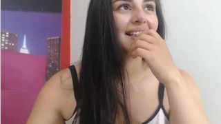 beautiful smile, precious girl playing and singing