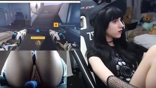 Lana_rain gaming with a vibrator in - 3 views