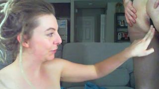 cum on sexy girlfriends face tits facial