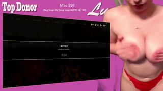 zoie burgher shows pussy