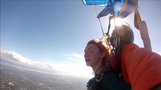 Snugglepunk literally just skydiving