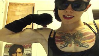 kinkynirvana - bad ass muscle worship queen