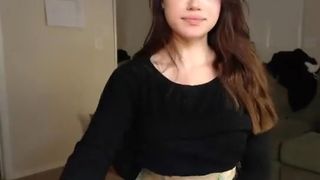 Sweet teen brunette earns extra cash
