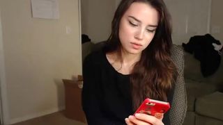 Sweet teen brunette earns extra cash