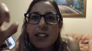 sexy doggy fuck cum spray glasses facial