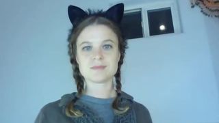 Milk Kitty gets dressed, Live cam recording - Erin Electra in private premium video