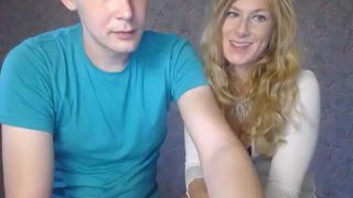 beautiful blonde wife spreads legs fingers perfect puss