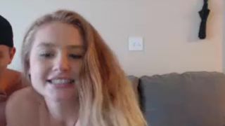 gf swallows dripping cock pre-cum before fucking