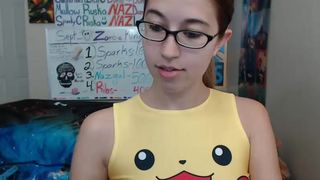 alexxxcoal - skinny, teen, glasses, pokemon