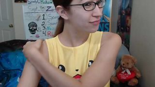 alexxxcoal - teen, nerdy, glasses, pokemon, flashes boo