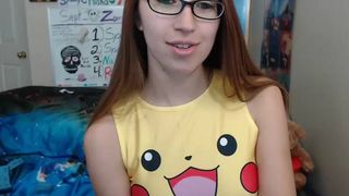 alexxxcoal - teen, nerdy, glasses, pokemon, flashes boo