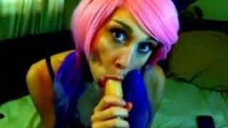 Effy Blowjob & Deepthroat Dildo #1