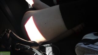 LanaRain - Public Flashing And Uber Masturbation Part2