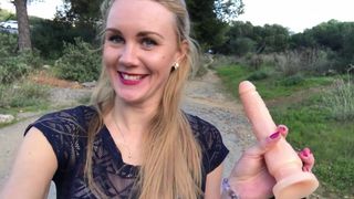 Iviroses - Naked Dildo Fucking Marathon in Public