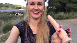Iviroses - Naked Dildo Fucking Marathon in Public