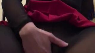 Fucking myself in Stockings