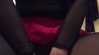 Fucking myself in Stockings