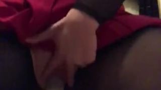 Fucking myself in Stockings