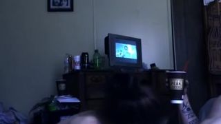 Boyfriend Trashes Parents Room and Fucks Sexy Green Eyed Girlfriend