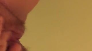 Hairy, Swollen Pussy Squirt