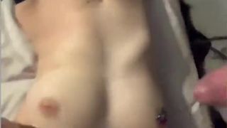 He Cums on my Pierced Nipple  Runnerbean87
