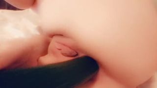 Cucumber Anal Play