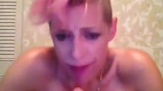 Nicki Skylar Takes a Dildo between her Tits and Deep in her Throat!