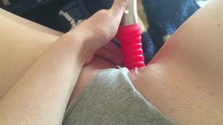 Tight Teen Cums with Vibrator