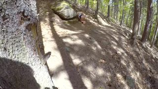 Young Girl is Caught during Fucking by a Peeper in Forest in all 3 Holes