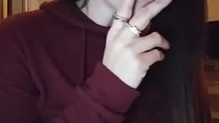 Rebel Rose Sexiest Smoker Dancing Mouthing Words Long Drags Teaser Clip