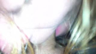 Young Russian Blonde Sveta gives a Blowjob to her Boyfriend before Bedtime