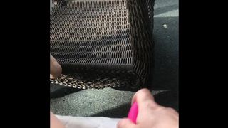 Masturbating for my Neighbor. he kept trying not to Watch