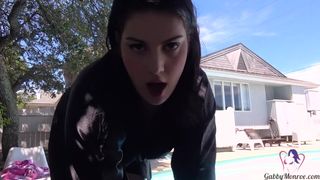 Gabby Monroe - my Brothers HOT Wife Jerk off Encouragement Pool Side