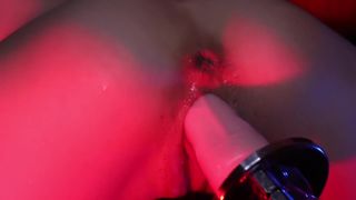 Demon Girl Squirts after getting Relentlessly Fucked by a Fuck Machine
