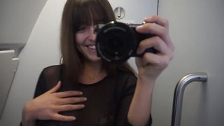 MimiCherries - Airplane Masturbation