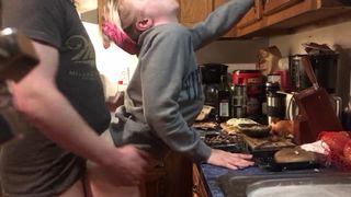 Surprise Sex while Making Dinner