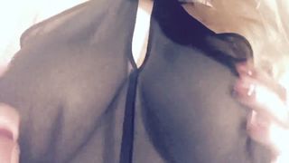 Carlycurvy Stripping out of Dress and Rubbing Oil on Curves