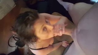 Watch this Hottie Suck my Cock, and Swallow my Load