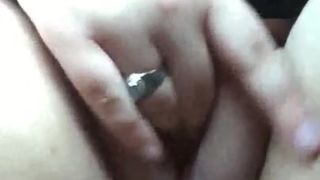 Quick Pussy Play in my Car while at my College