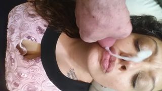 Cumslut Wifey gets a Nice Facial