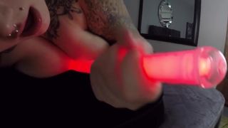 Gaberiella Monroe - Camgirl Light Saber Tit Fucking and Pussy Play POV