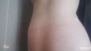 Chubby MILF Belly Button Shower Tease