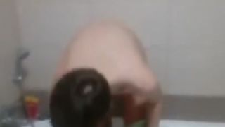 Russiam Student in a Doctor's Bathrom during her Examination