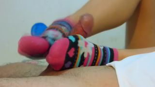 SOCKS AND FOOTJOB, Astrid Blum Feet, the best Solejob and Feet to Worship