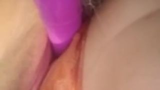 Slutty Masked Brunette Fucks Pussy with Butt Plug Tail in Ass