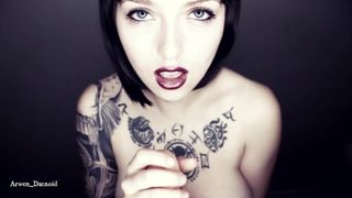 Goth Girl Titty Fuck Cumshot on Tits