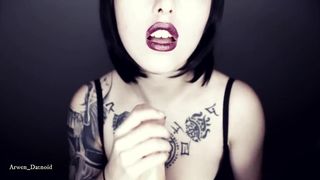 Goth Girl Titty Fuck Cumshot on Tits