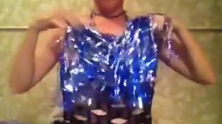Nicki Skylar Puts her Pom-Poms in her Ass and Pussy